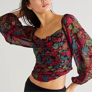 NWOT Free People Oh Layla top size small